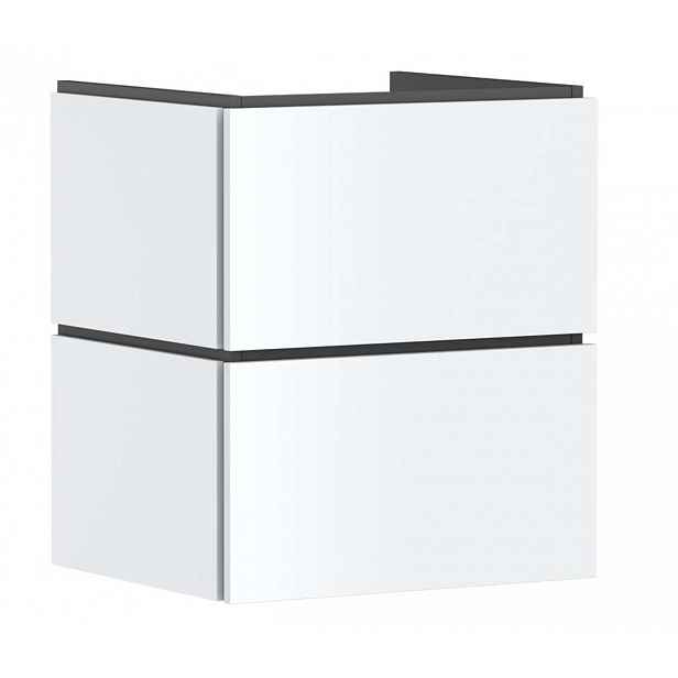 Hansgrohe Xilesa E - Umyvadlová skříňka, 62x53x47 cm, 2 zásuvky, matná bílá 54252700