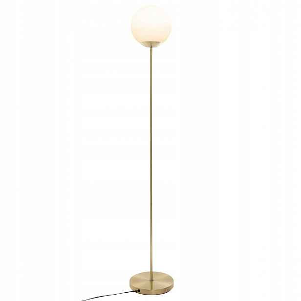 Podlahová Lampa Zlatá Do Obývacího Pokoje Kula Výška 134 cm