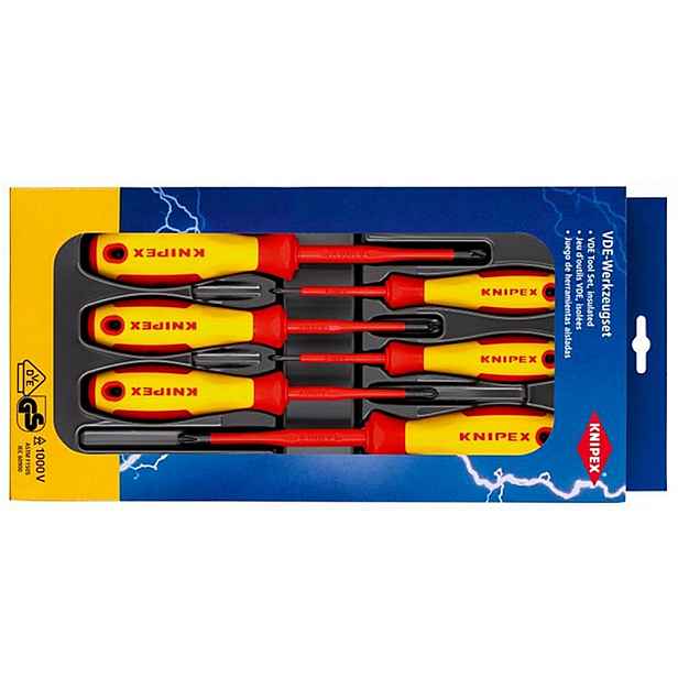 Sada izolovaných šroubováků 1000V Ph0+Ph1+Ph2+Pz0+Pz1+Pz2 002012V03 Knipex