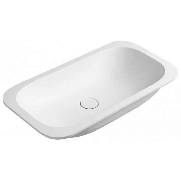 SAPHO - IMPALA umyvadlo pod desku, Rockstone, 67,2x35,5cm, bílá mat IM630