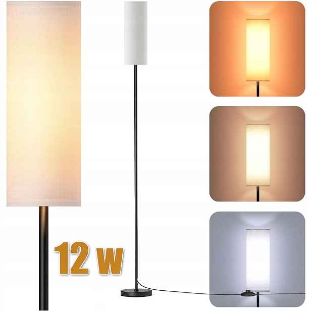 Stojací Led Stojací Lampa V Sadě S 12 Žárovkami V Moderním Stylu