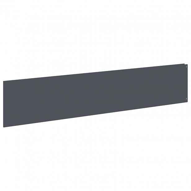 vidaXL Okraj trávníku 20 ks 100 x 22 cm Ocel Antracitová