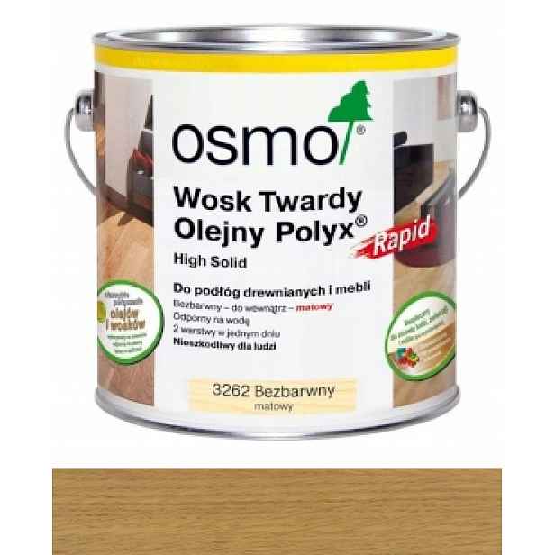 Osmo 3262 Tvrdý vosk olejový rapid 2,5L Mat