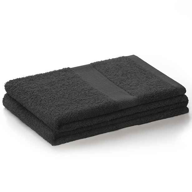 Restilo Ručník DecoKing BAMBY černý, velikost 70x140