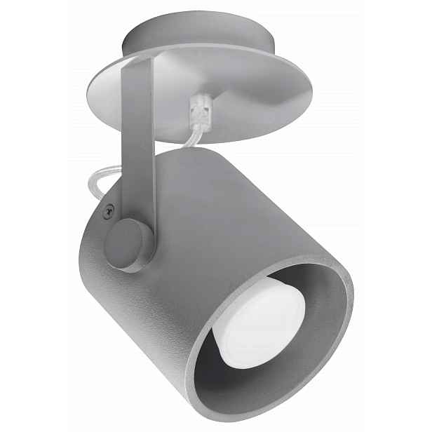 Sollux Lighting Larosa GU10 40W šedý reflektor Spot Kulatý IP20