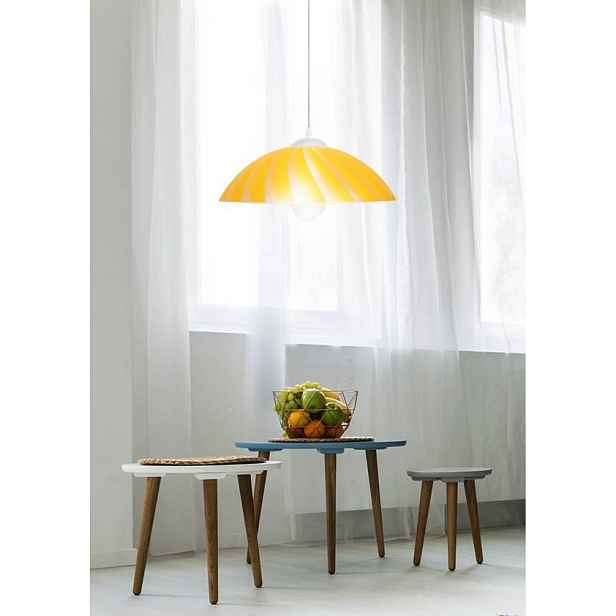 Stropní lampa závěsná kamila e27 žlutá