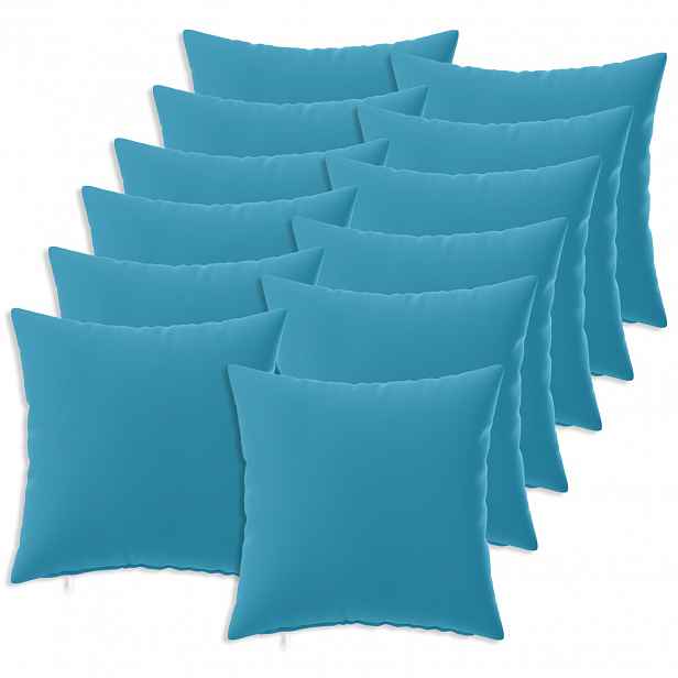 vidaXL Povlak na polštář 12 pcs HEERLEN Světle modrá 50 x 50 cm