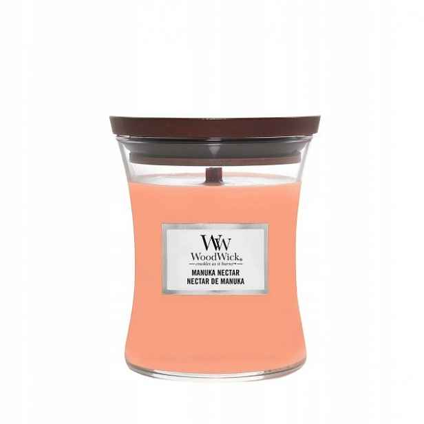 Woodwick střední vonná svíčka Manuka Nectar 275g Dárek