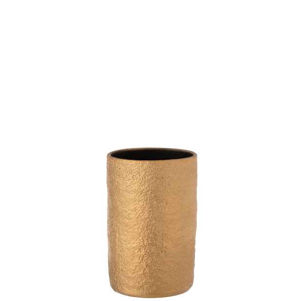 Zlatá keramická váza Gatsby - Ø14*22 cm J-Line by Jolipa