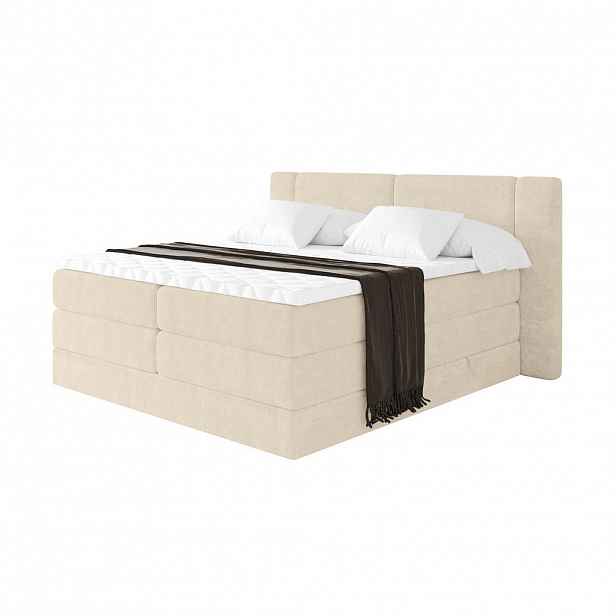 ALTDECOR POSTEL boxspring s matracemi H3/H4 - EVON KING - 160x200 cm Béžová