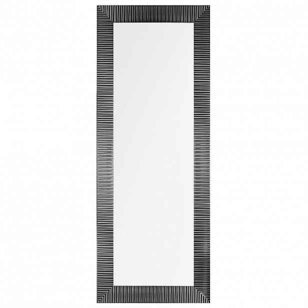 Beliani NÁSTĚNNÉ ZRCADLO černé obdélníkové 50/130 cm Draveil