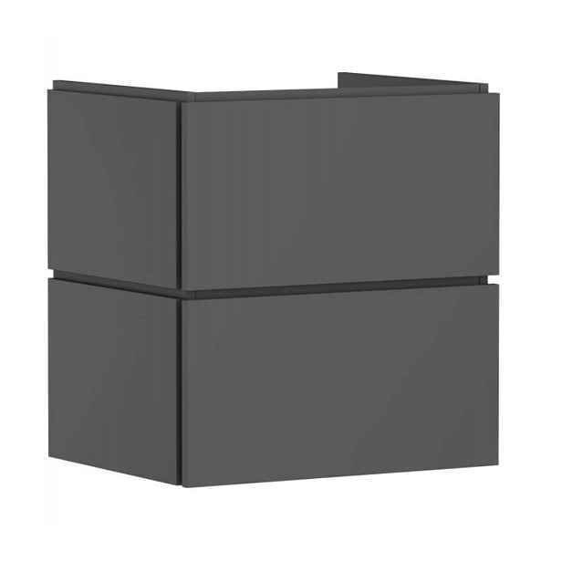 Hansgrohe Xilesa E - Umyvadlová skříňka, 62x58x47 cm, 2 zásuvky, matná šedá 54254760