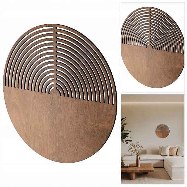 Nástěnné svítidlo Lunar hnědé Dubové do chodby, moderní styl Tk Lighting