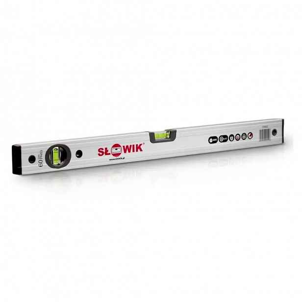 PN03 Stříbrná eloxovaná vodováha 150 cm Słowik