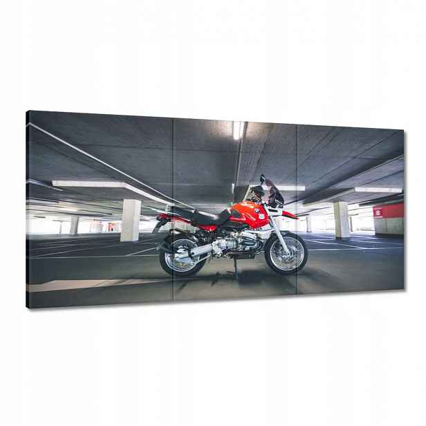 Obrazy 120x60 Červený motocykl Bmw