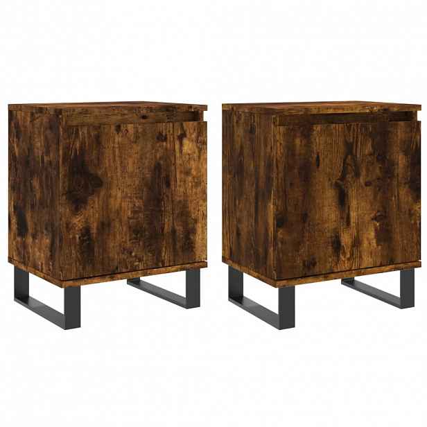 vidaXL Noční stolky 2 ks kouřový dub 40 x 30 x 50 cm kompozitní dřevo