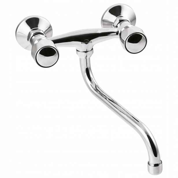 Umyvadlová/dřezová baterie Modena, 20cm otočný výtok typu S (BC-11-F0S-L)