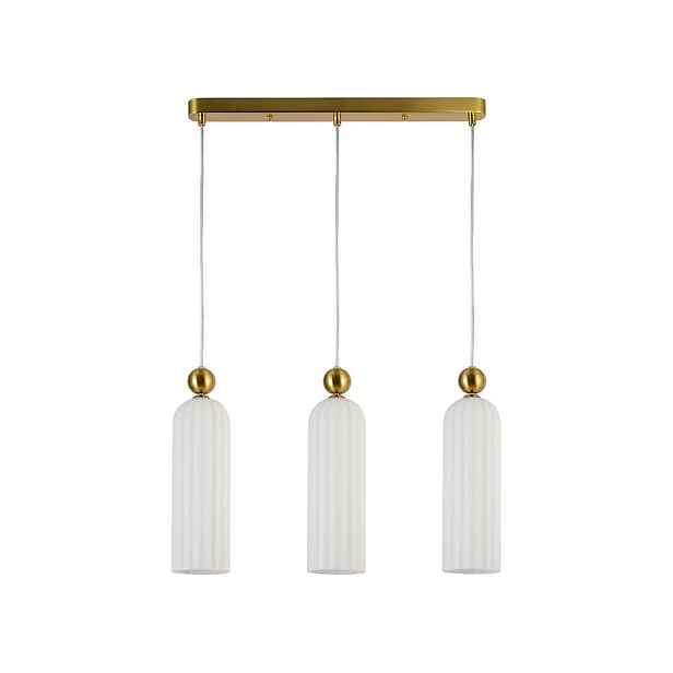 Závěsná lampa Piega 3 bílá 3xE14