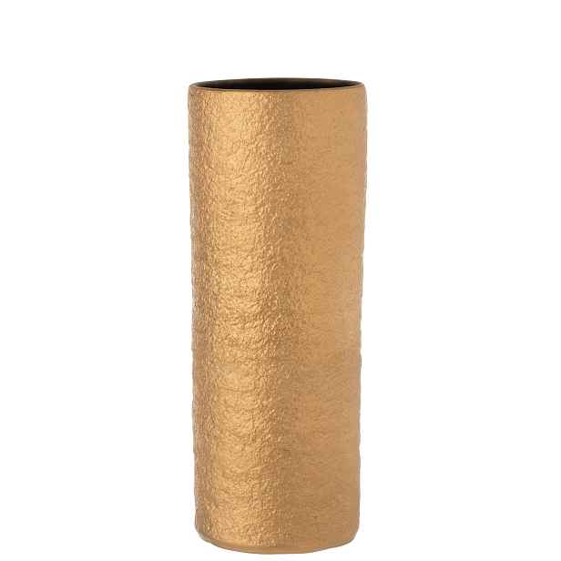 Zlatá keramická váza Gatsby L - Ø 15*40 cm J-Line by Jolipa