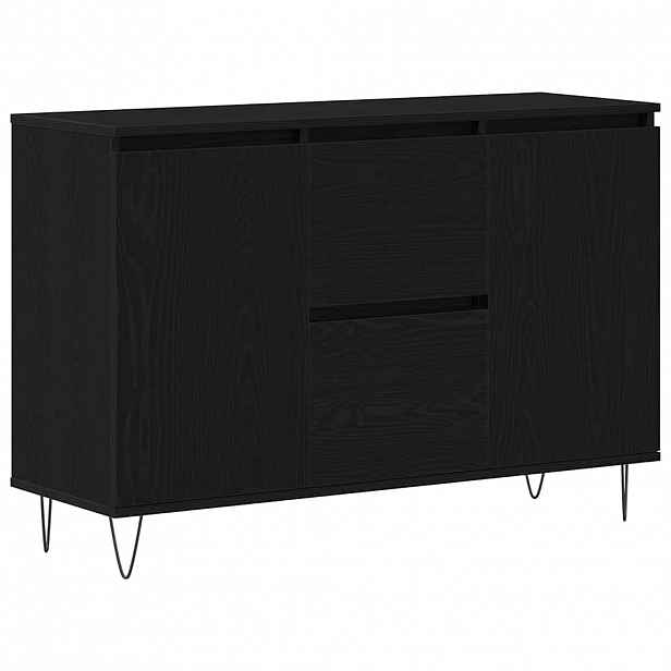 vidaXL Servírovací skříň Černý dub 101,5 x 35 x 70 cm Kompozitní dřevo