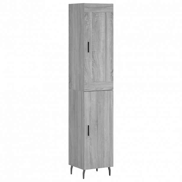 vidaXL Skříň highboard šedá sonoma 34,5 x 34 x 180 cm kompozitní dřevo