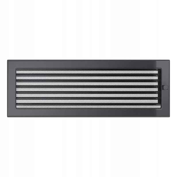 Ventilační krbová mřížka 17x49 Grafit Žaluzie