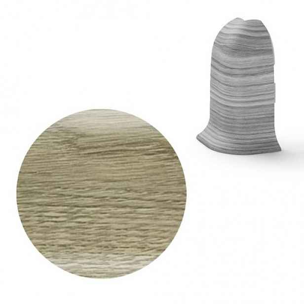 Vnější roh k soklu Naturel dub pouštní , PVC délka 0,5 cm, výška hrany 56 mm, NATNGTZB3