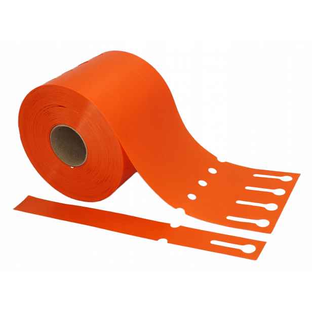 Smyčkové zahradnické/sadové etikety Oranžové 254x25 mm (25x254) 500 ks