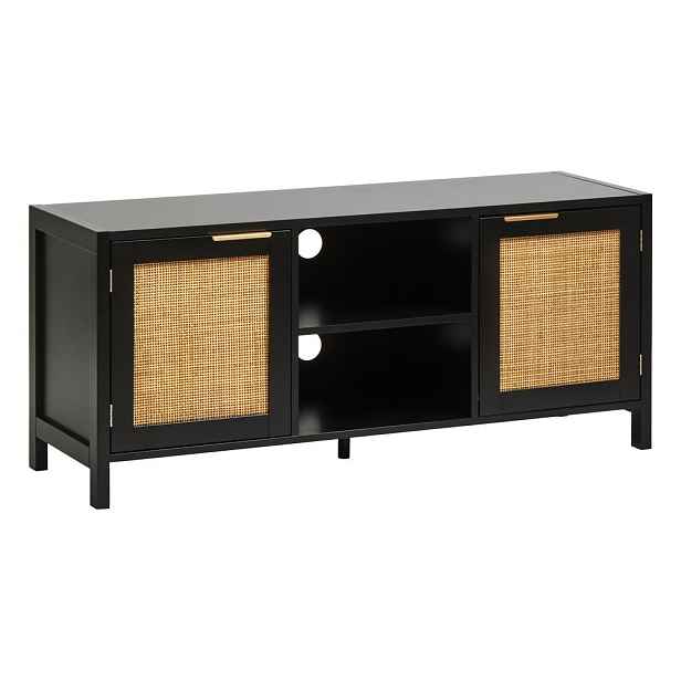 Černý TV stolek 120x52x38 cm Sherman – Premier Housewares