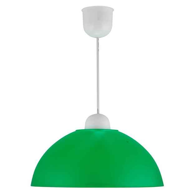 Stropní lampa závěsná slídový plast e27 zelená akce