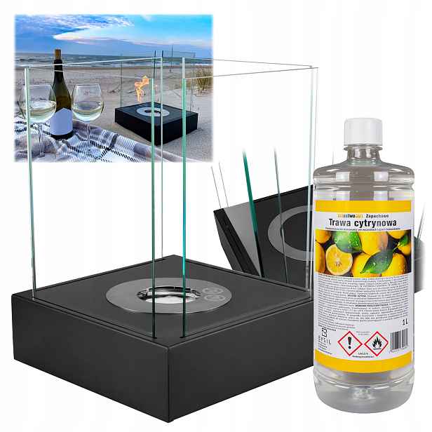 Biokrb Sunset Garden mini černý mat Biopalivo 1L tráva citronová ^7^