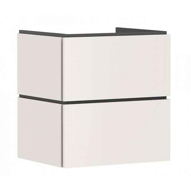Hansgrohe Xilesa E - Umyvadlová skříňka, 62x58x47 cm, 2 zásuvky, matná béžová 54254780