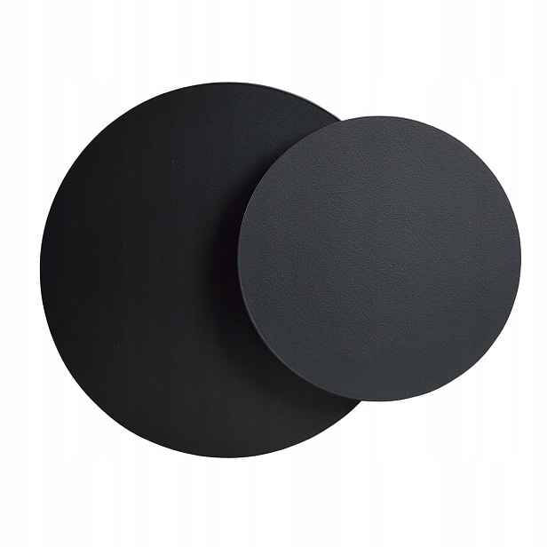 Nástěnná lampa Emibig Circle 1xG9 20W černá ocel/překližka