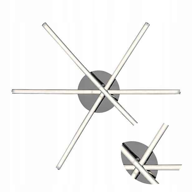 Stropní Svítidlo Kulatá Led 21W 4000K Chromová Metal Cyclone Rabalux