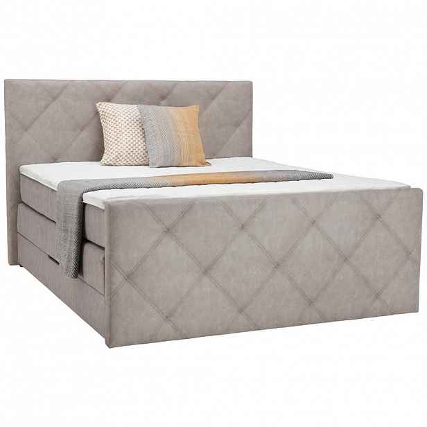 Ti'me POSTEL BOXSPRING, 180/200 cm, šedá