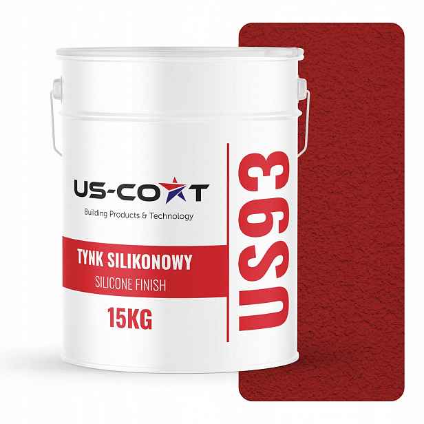 Silikonová Fasádní Omítka Červená RAL3001 15KG Beránek Granulace 1.0mm