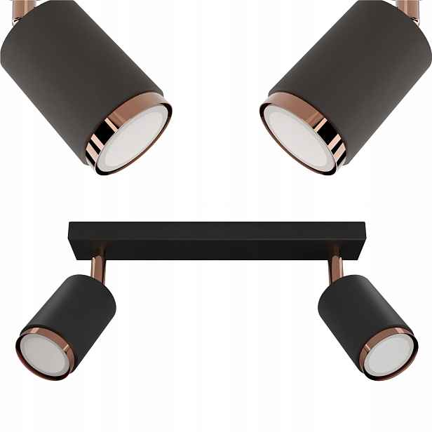 Stropní Svítidlo Závěsná lampa Cerlux Idun barva černá měděná Moderní styl