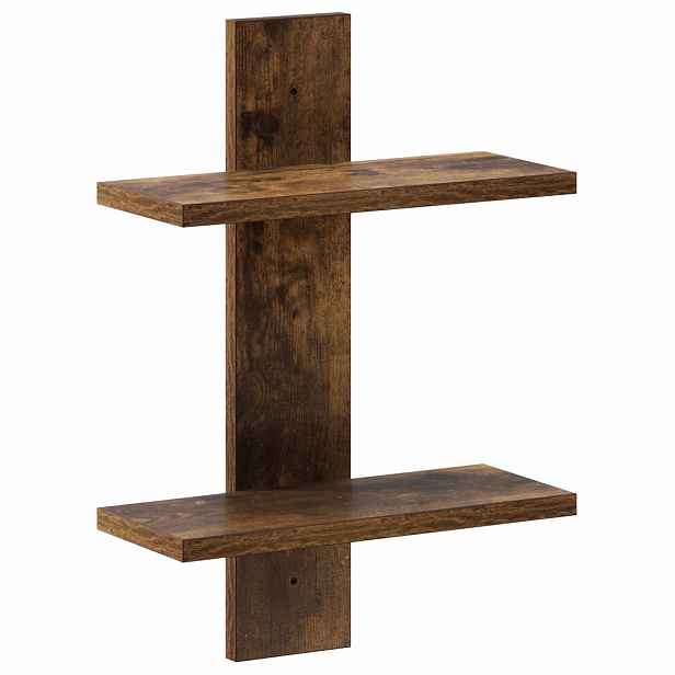 vidaXL Nástěnná polička Kouřový dub 30 x 13.5 x 43 cm Kompozitní dřevo
