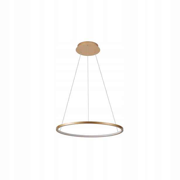 Vinola, Moderní zlatá závěsná lampa, Led kroužek, 24W, 1920LM, 40 cm