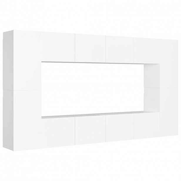 vidaXL 8dílný set TV skříněk bílý kompozitní dřevo