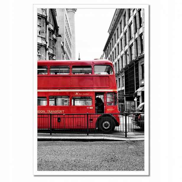 Plakáty v rámu 40x60 Červený autobus Londýn