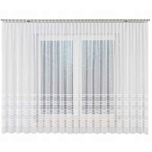 Hotové balkonové záclony do obývacího pokoje, moderní, 550 x 180 cm Kalina