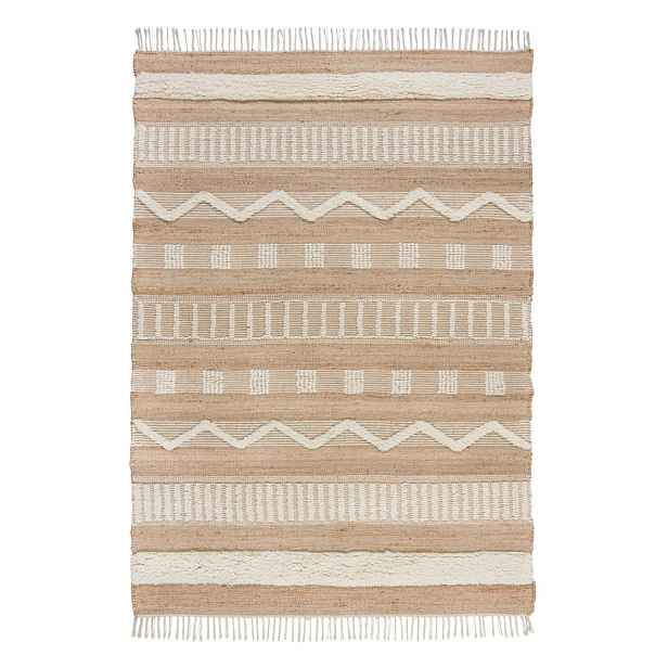 Ručně tkaný koberec s příměsí juty v přírodní barvě 200x290 cm Medina – Flair Rugs