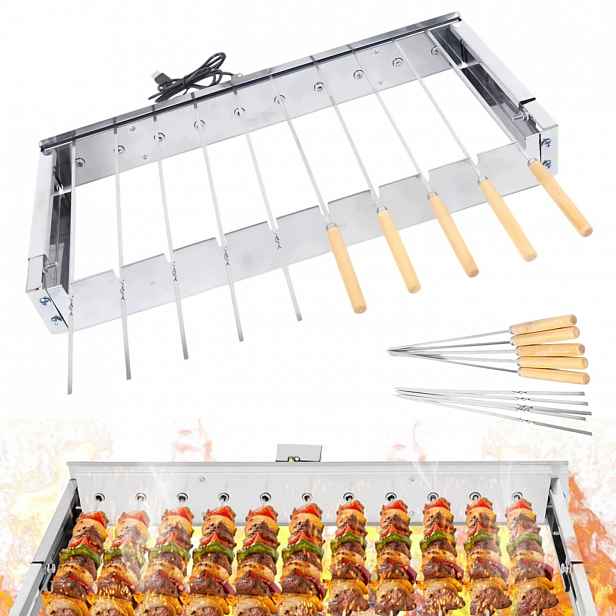Špízy Grilovací Jehly 12 Ks Na Stojanu Inox Grill Set