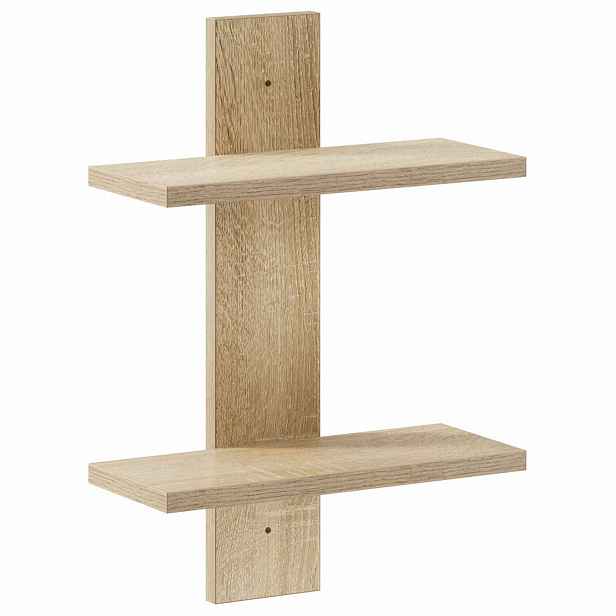 vidaXL Nástěnná polička Dub sonoma 30 x 13,5 x 43 cm Kompozitní dřevo