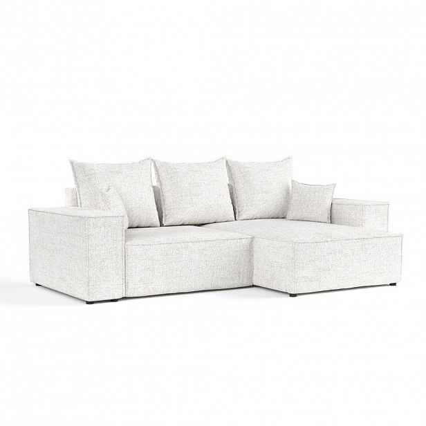 AltaBeds ROHOVÁ SEDAČKA SENSO, textil, Krémová