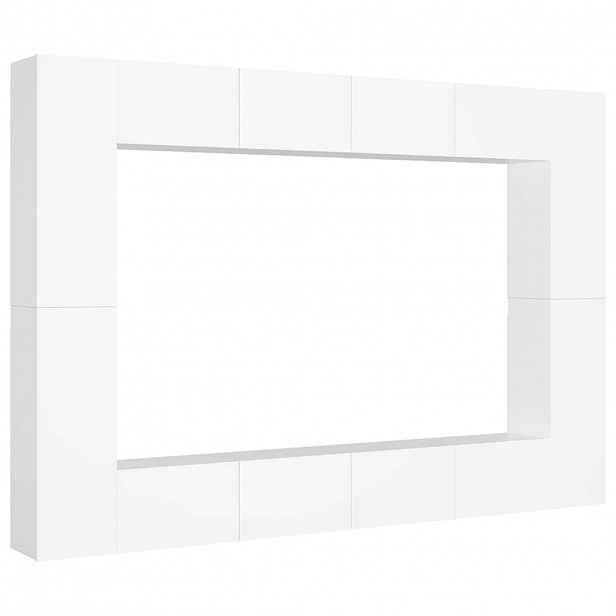 vidaXL 8dílný set TV skříněk bílý kompozitní dřevo
