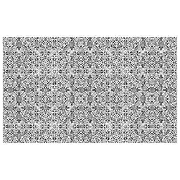 Fototapeta Šedý monochrom Vzor Ornament Květiny Geometrie 520x318 lepidlo