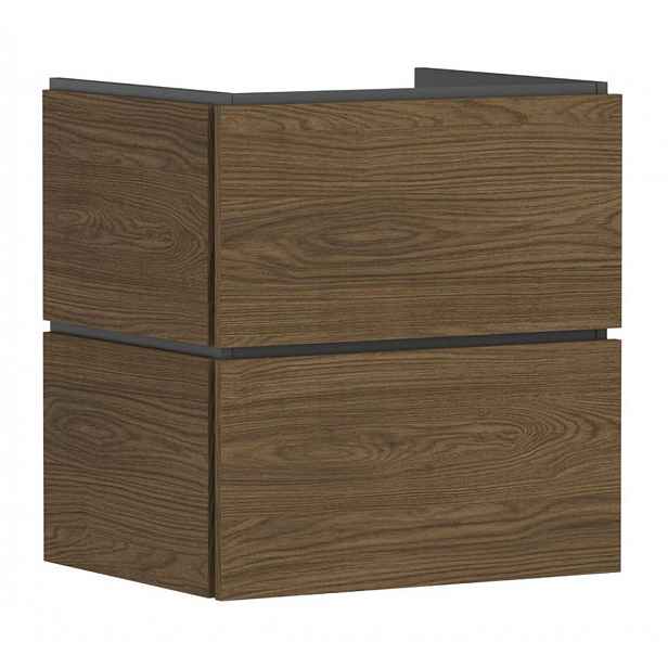 Hansgrohe Xilesa E - Umyvadlová skříňka, 62x58x47 cm, 2 zásuvky, kašmírový dub 54254550