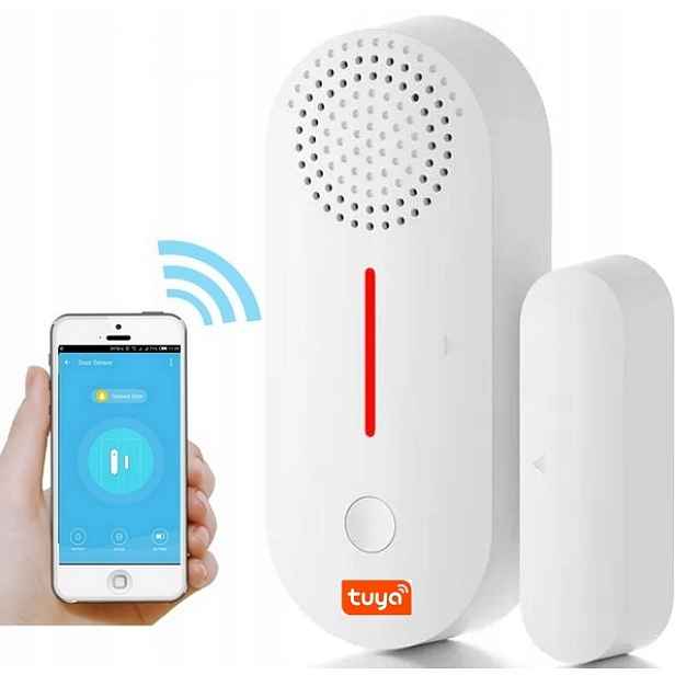Senzor Otevřených Okenních Dveří Tuya Wifi Alarm Siréna